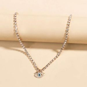 Gold Evil Eye Necklace